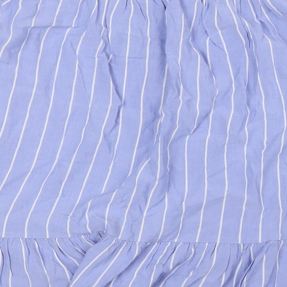 Womens UK Size M Saint Tropez Blue Basic Button-Up