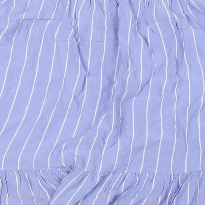 Womens UK Size M Saint Tropez Blue Basic Button-Up