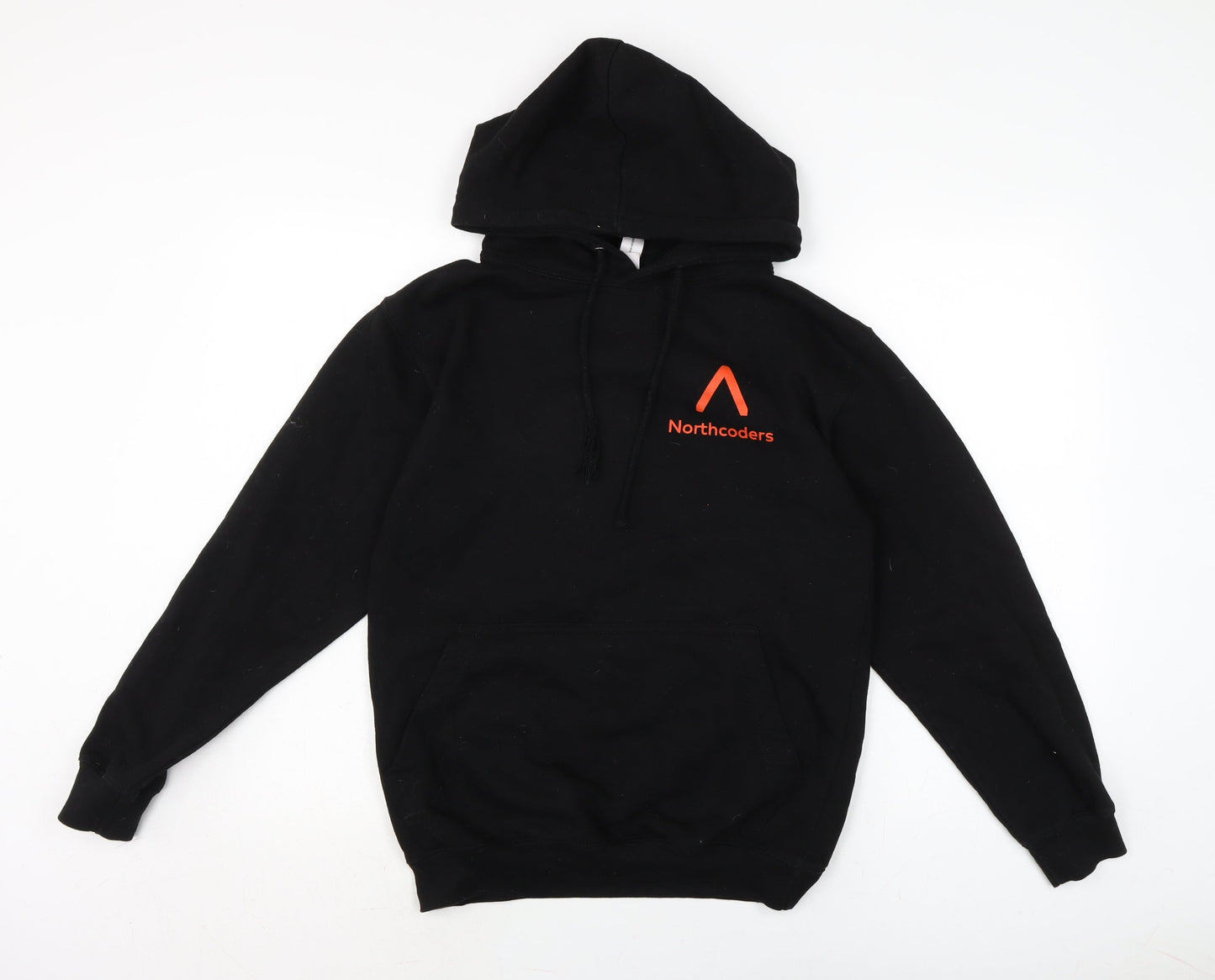 Mens UK Size S JustHoods Black Pullover Hoodie