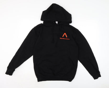 Mens UK Size S JustHoods Black Pullover Hoodie