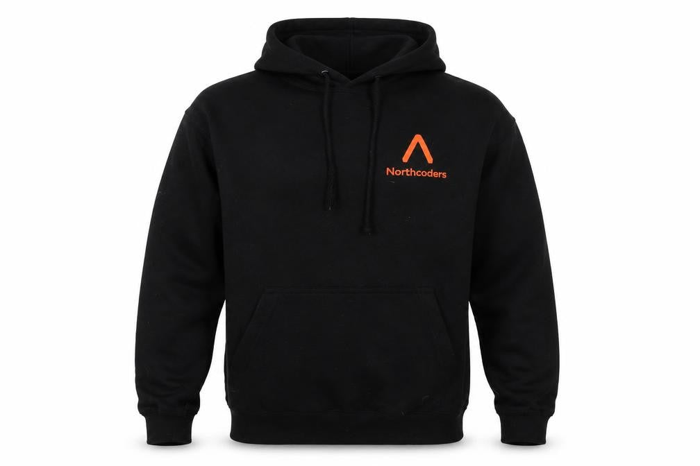 Mens UK Size S JustHoods Black Pullover Hoodie