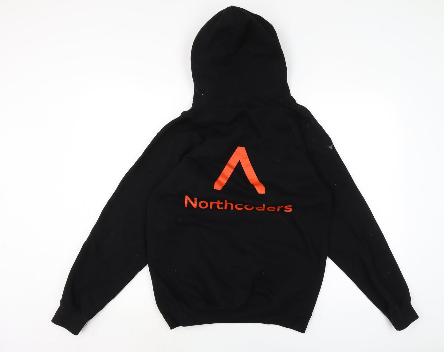 Mens UK Size S JustHoods Black Pullover Hoodie
