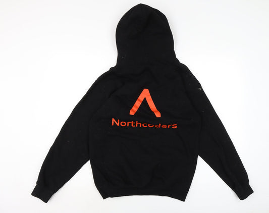 Mens UK Size S JustHoods Black Pullover Hoodie