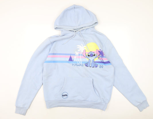 Womens UK Size M Disney Blue Pullover Hoodie