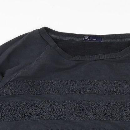 Gap Womens Grey Cotton Pullover Sweatshirt Size L