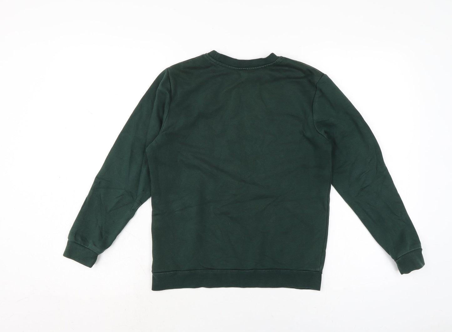George Boys Green Cotton Pullover Sweatshirt Size 10-11 Years