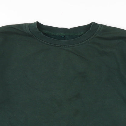 George Boys Green Cotton Pullover Sweatshirt Size 10-11 Years