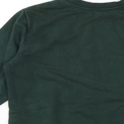 George Boys Green Cotton Pullover Sweatshirt Size 10-11 Years