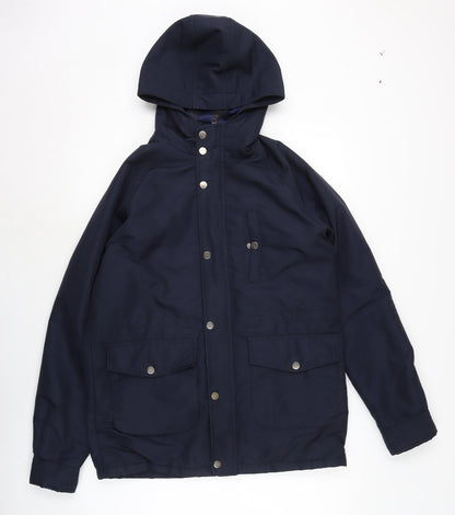 Mens UK Size XS Topman Blue Anorak Coat