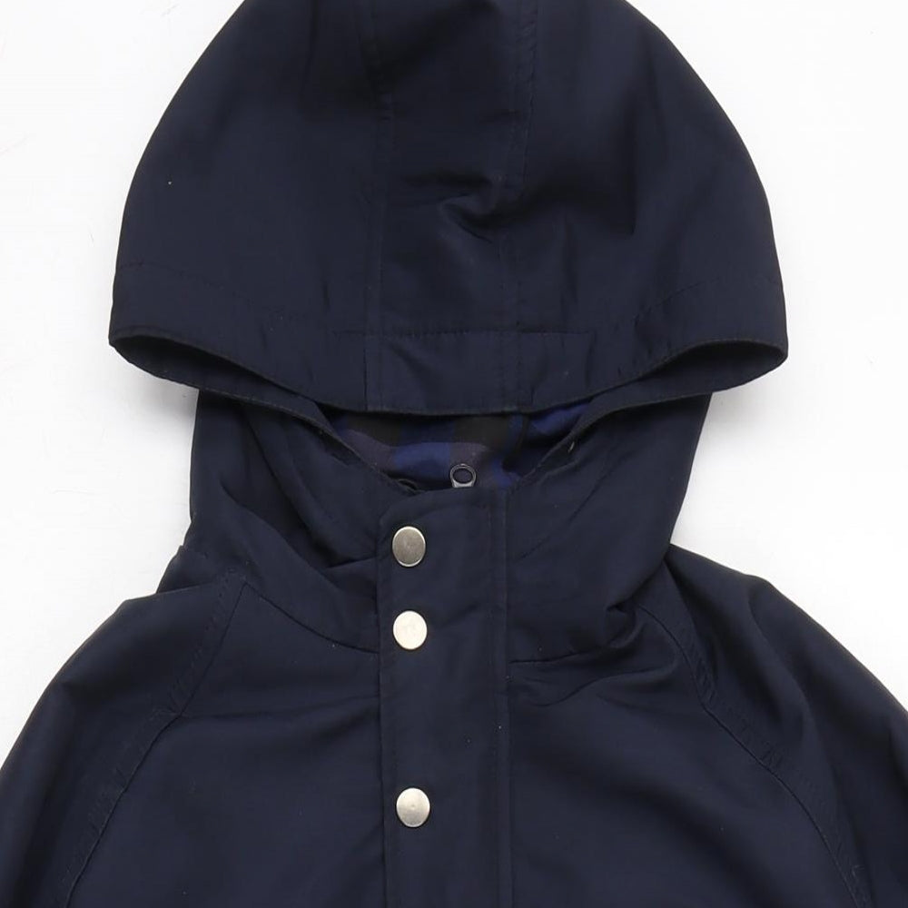Mens UK Size XS Topman Blue Anorak Coat