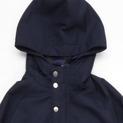 Mens UK Size XS Topman Blue Anorak Coat