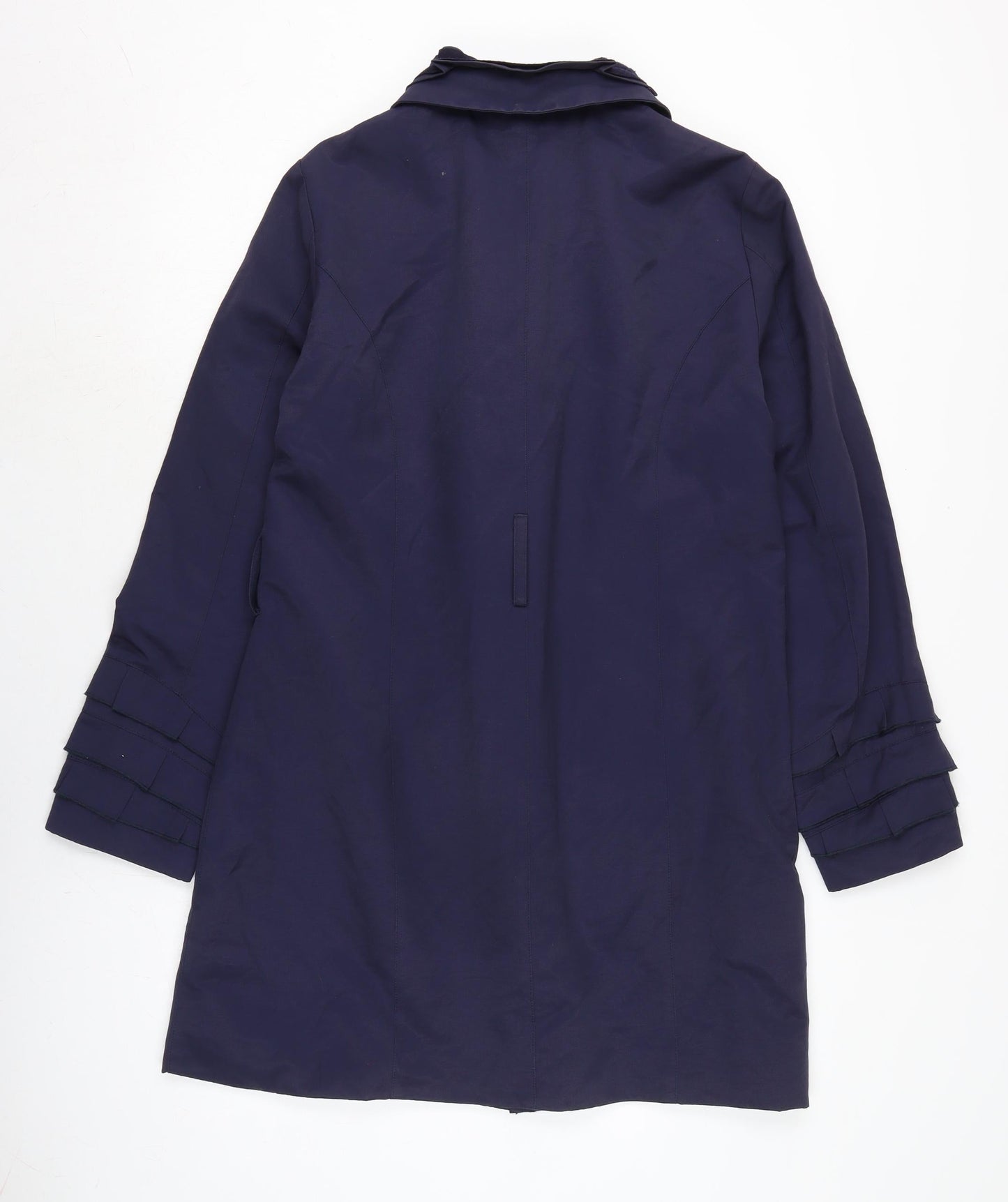 Womens UK Size 16 Per Una Blue Overcoat