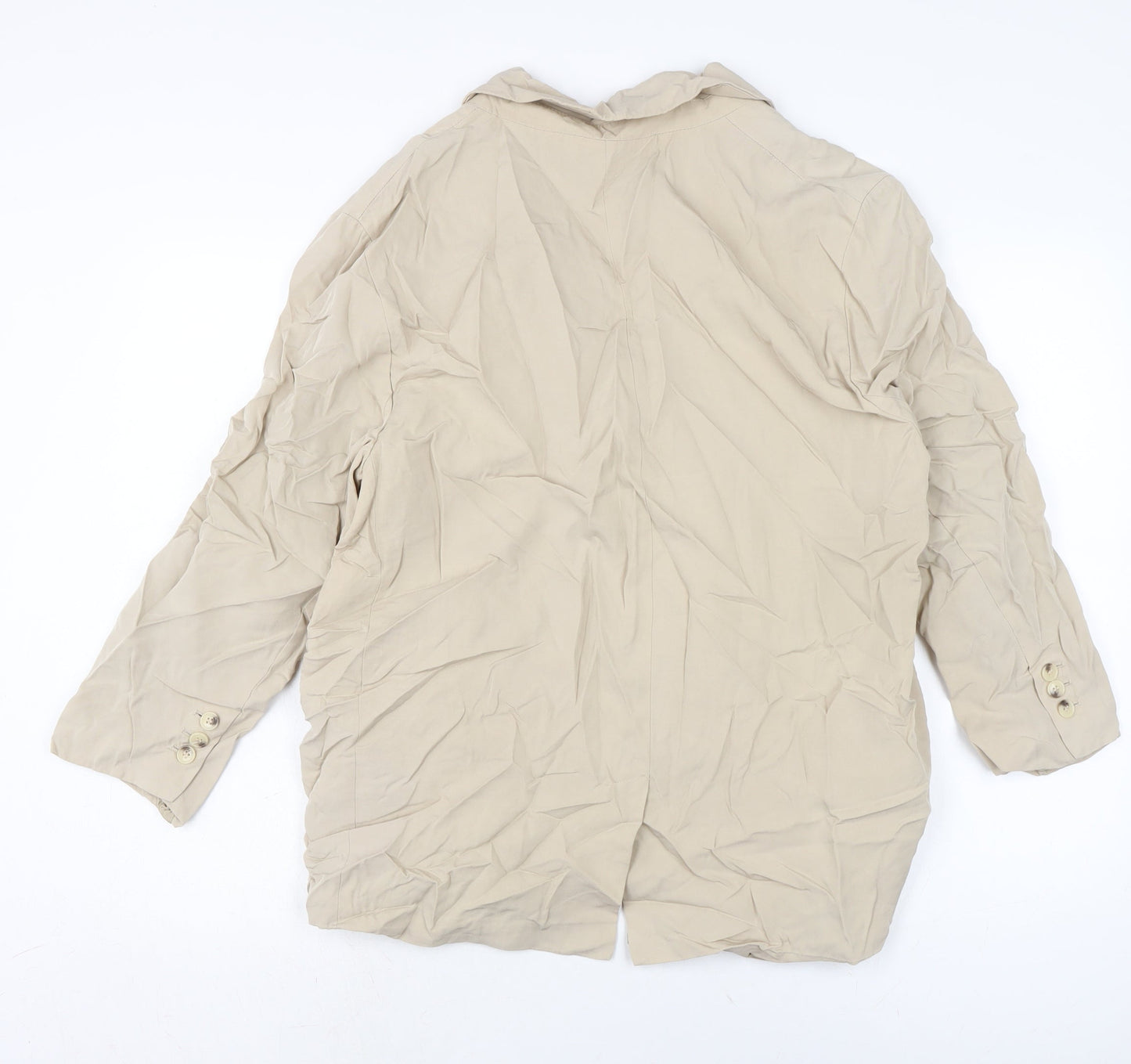 Womens UK Size L Zara Beige Jacket