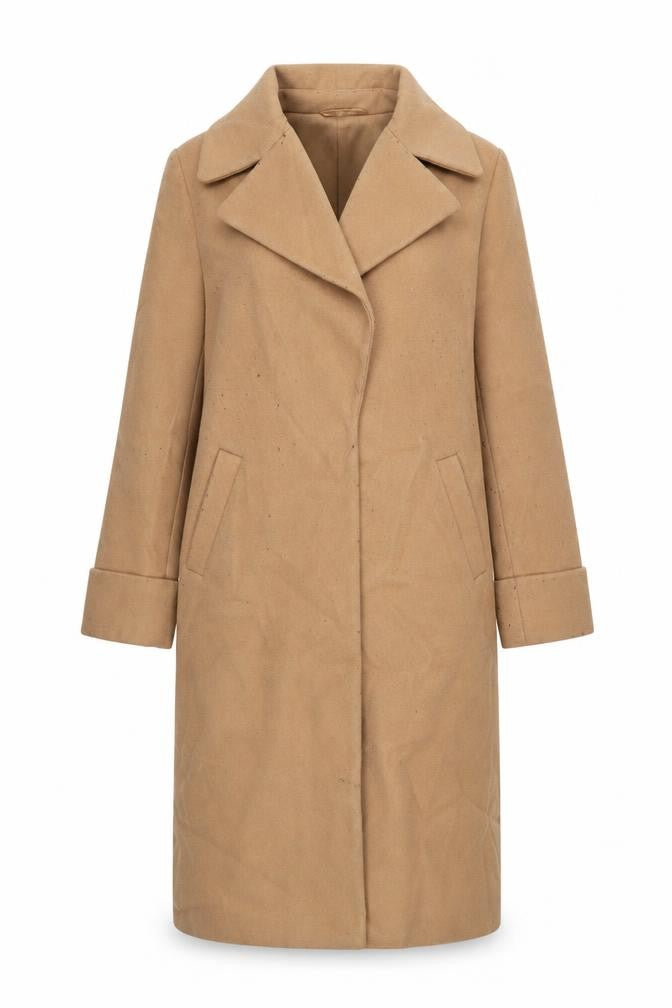 Womens UK Size 12 River Island Brown Overcoat