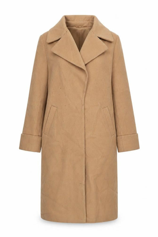 Womens UK Size 12 River Island Brown Overcoat