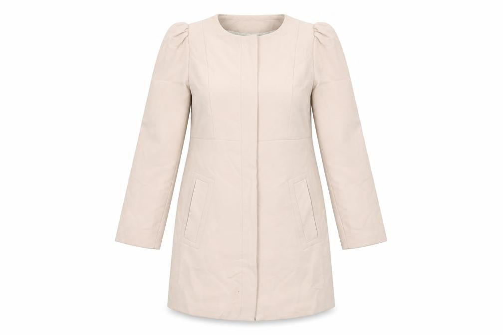 Womens UK Size 8 H&M Pink Overcoat