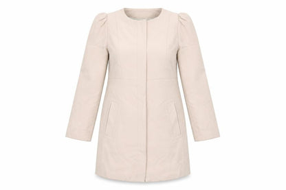 Womens UK Size 8 H&M Pink Overcoat