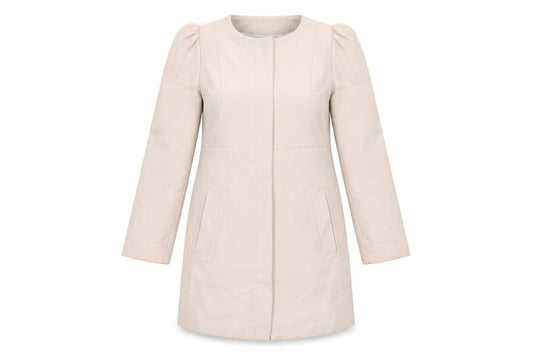 Womens UK Size 8 H&M Pink Overcoat