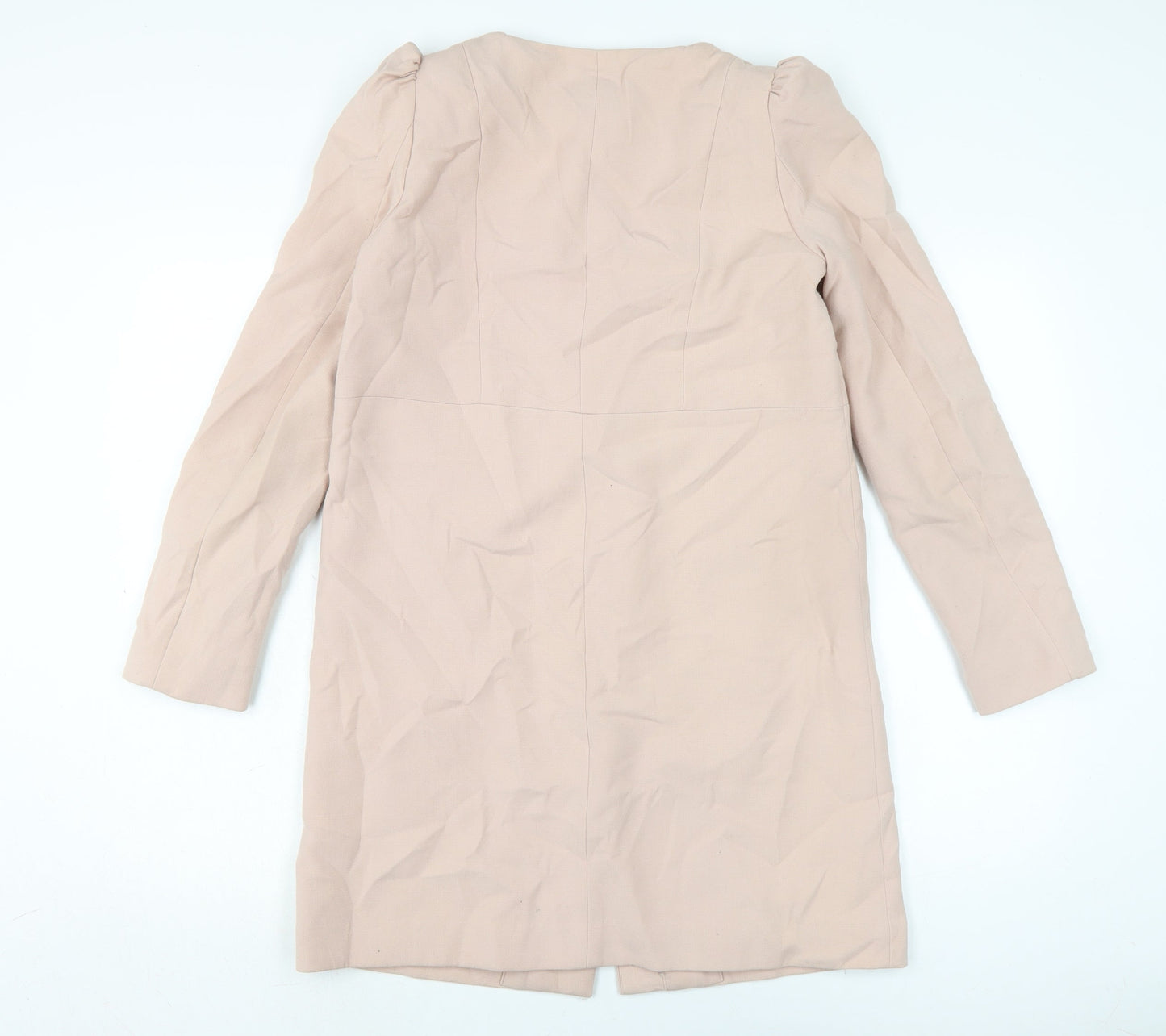 Womens UK Size 8 H&M Pink Overcoat