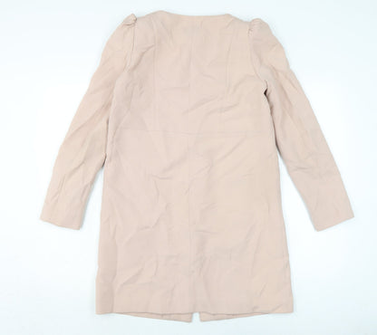 Womens UK Size 8 H&M Pink Overcoat