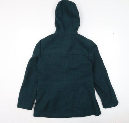 George Womens Blue Pea Coat Jacket Size 10 Button