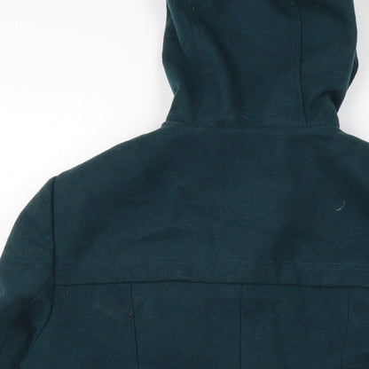 George Womens Blue Pea Coat Jacket Size 10 Button