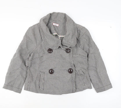 MAX&Co. Womens Grey Jacket Coatigan Size 10 Button