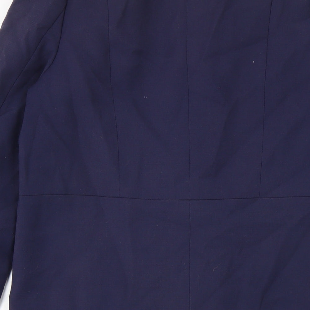 Womens UK Size 8 H&M Blue Overcoat