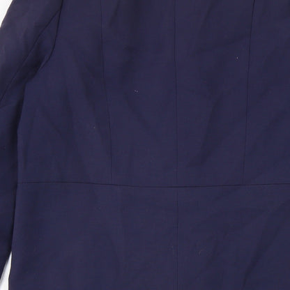 Womens UK Size 8 H&M Blue Overcoat