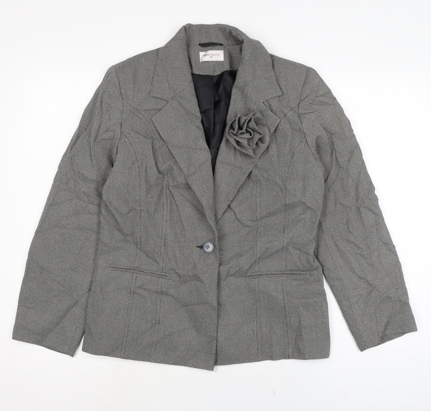 Womens UK Size 12 Bonmarché Grey Jacket