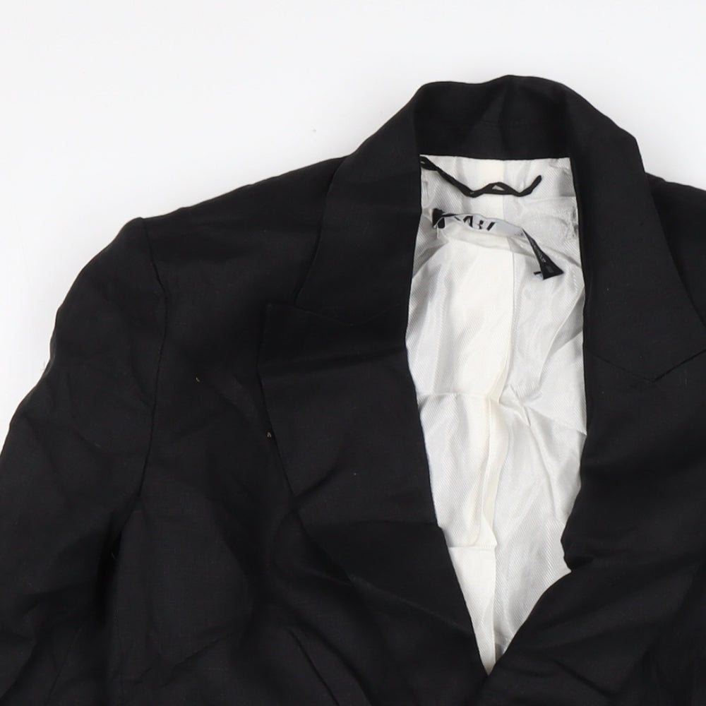 Womens UK Size S Zara Black Jacket