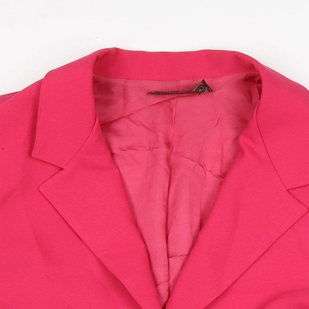 Smith & Jones Womens Pink Jacket Size 16 Button