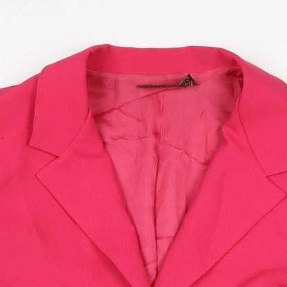 Smith & Jones Womens Pink Jacket Size 16 Button