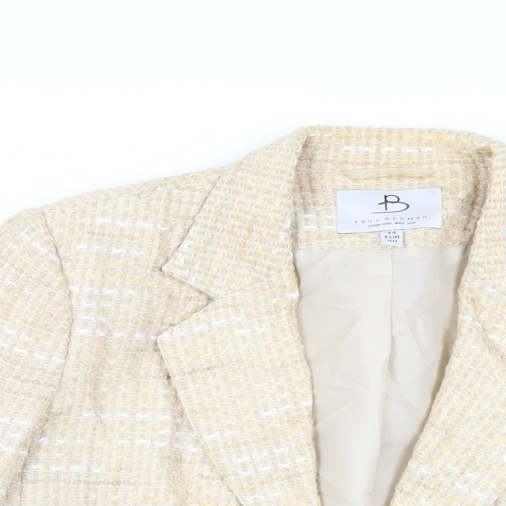 Womens UK Size 14 Paul Berman Beige Jacket
