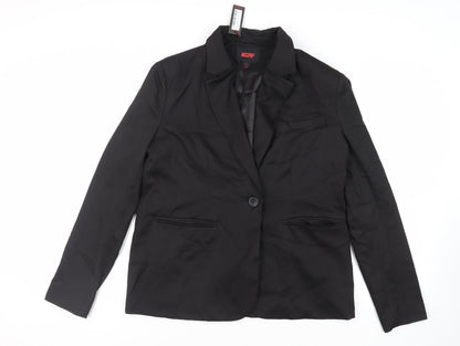 Womens UK Size 14 Misspap Black Jacket