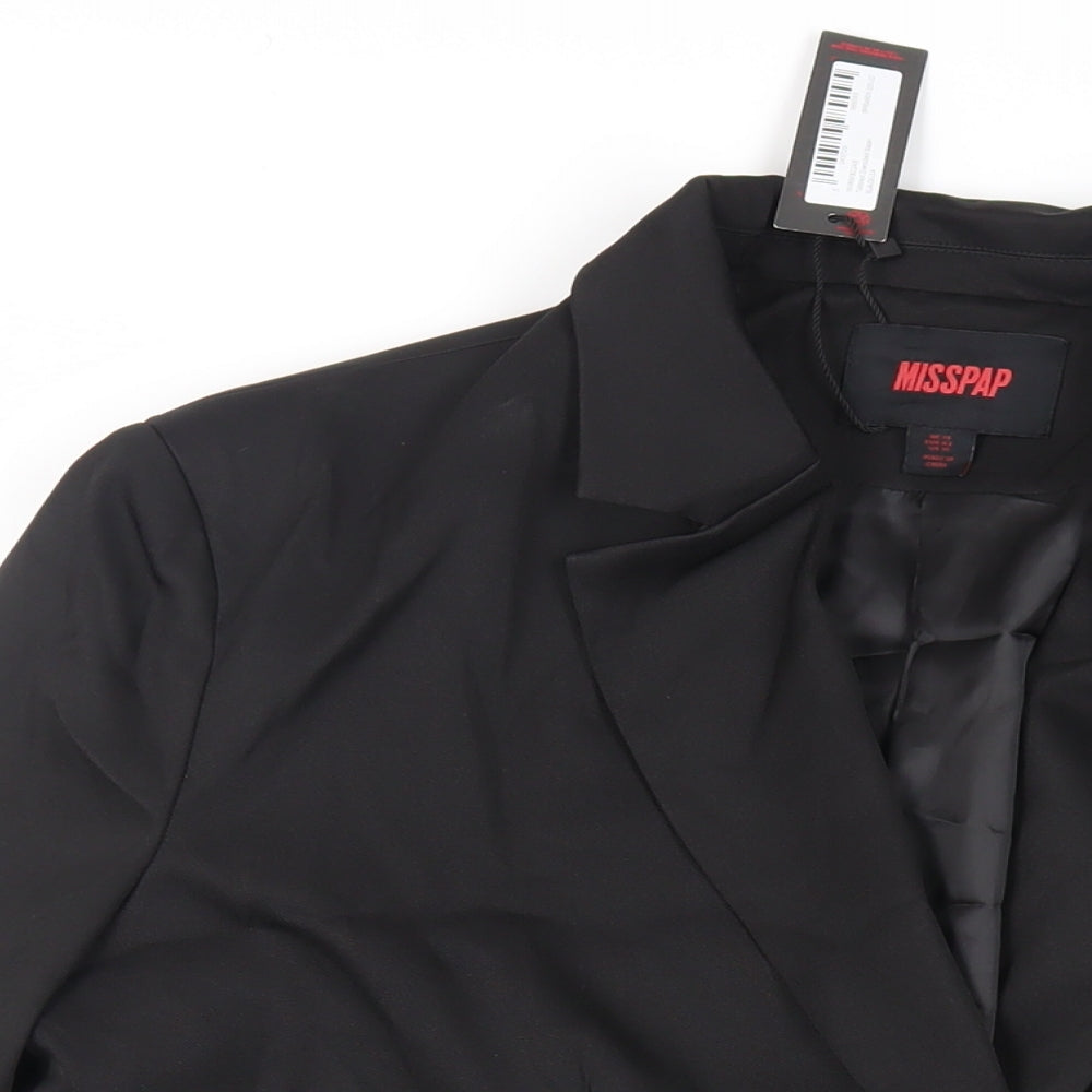 Womens UK Size 14 Misspap Black Jacket