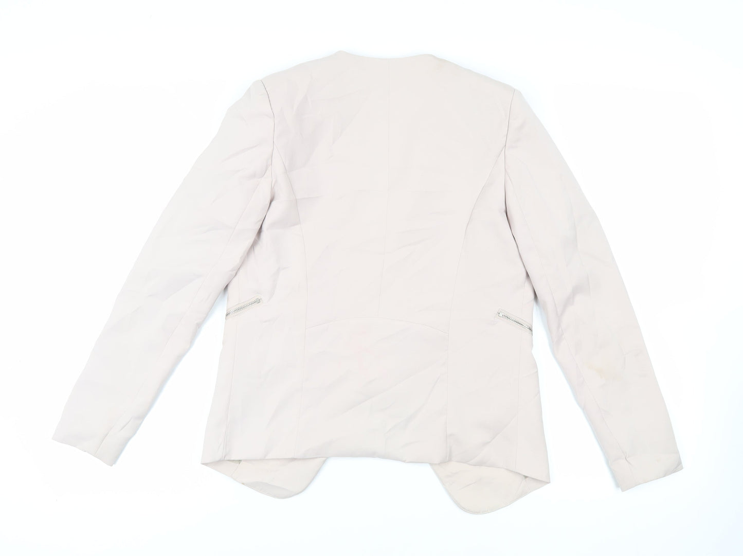 Missguided Womens Beige Jacket Blazer Size 8 - Open