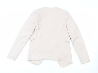 Missguided Womens Beige Jacket Blazer Size 8 - Open