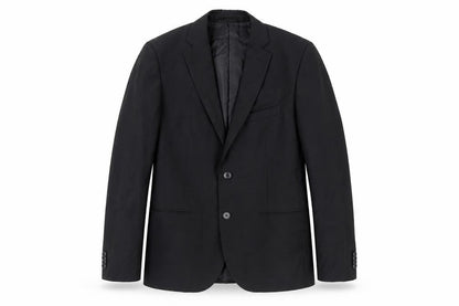 Doppelganger Mens Black Polyester Jacket Suit Jacket Size 36 Regular