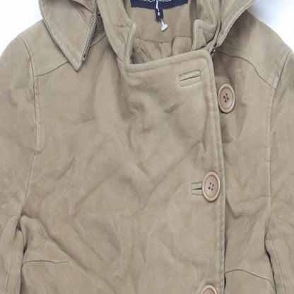 Womens UK Size 8 French Connection Beige Overcoat