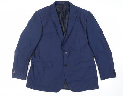 Mens UK Size 46 Debenhams Regular Blue Suit Jacket