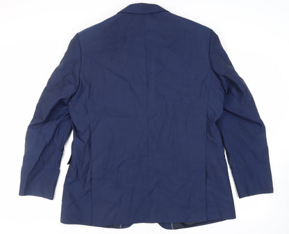 Mens UK Size 46 Debenhams Regular Blue Suit Jacket