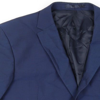 Mens UK Size 46 Debenhams Regular Blue Suit Jacket