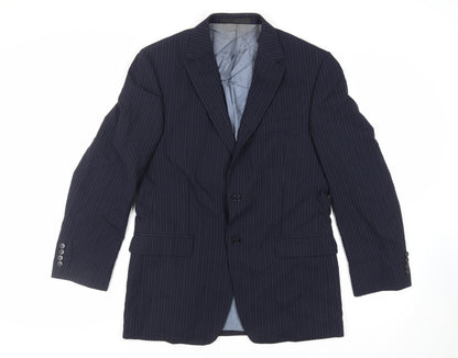 Mens UK Size 40 Marks and Spencer Regular Blue Suit Jacket