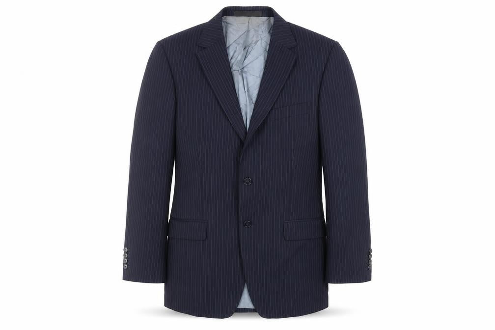 Mens UK Size 40 Marks and Spencer Regular Blue Suit Jacket