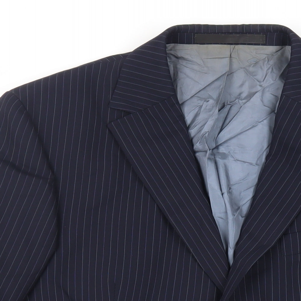 Mens UK Size 40 Marks and Spencer Regular Blue Suit Jacket