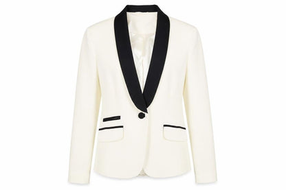 M&Co Womens Ivory Jacket Blazer Size 14 Button