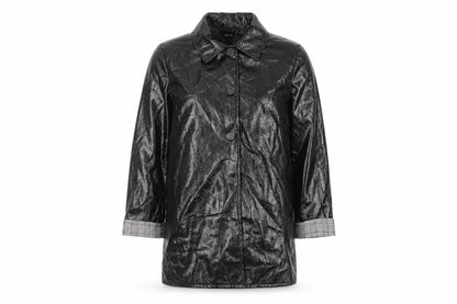 Womens UK Size 10 Nasty Gal Black Overcoat