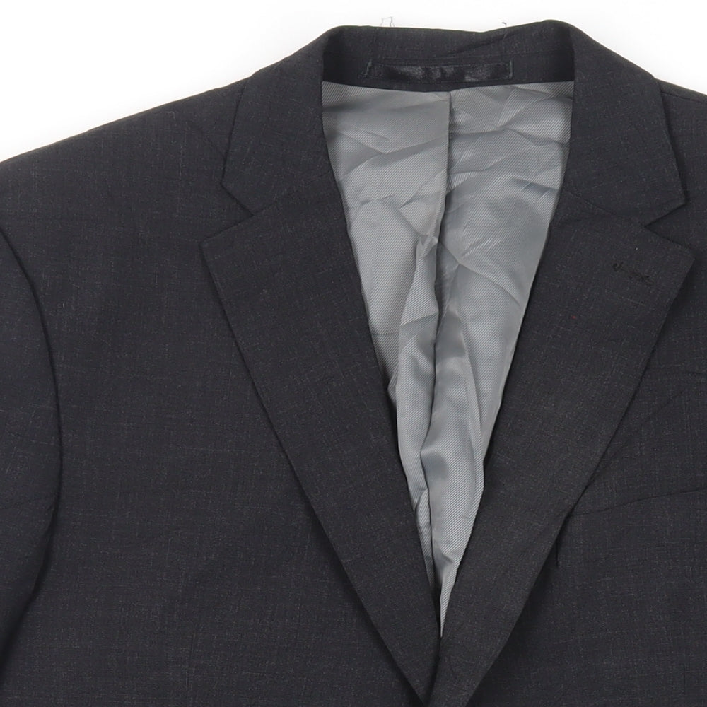 Mens UK Size 42 Tom English Regular Black Suit Jacket