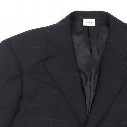Mens UK Size 38 NEXT Regular Black Suit Jacket